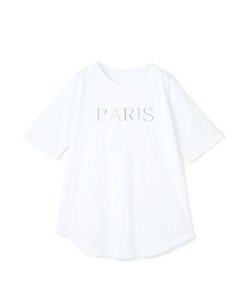 Jayro(ジャイロ)の「ロゴプリントTシャツ(Tシャツ/カットソー・レディース・ブラック/ライトグレー/ホワイト・FREE)」の2枚目の写真