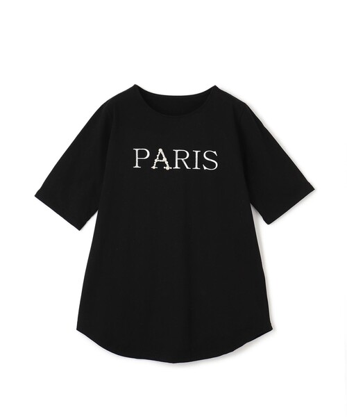 Jayro(ジャイロ)の「ロゴプリントTシャツ(Tシャツ/カットソー・レディース・ブラック/ライトグレー/ホワイト・FREE)」の1枚目の写真