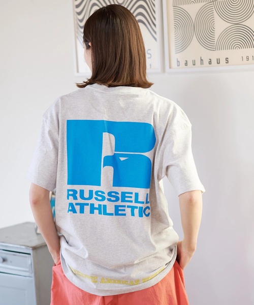 Russell Athletic(ラッセルアスレティック)の「Duckster/ダックスター RIUSSEL ATHLETIC 別注TEE(Rロゴ)(Tシャツ/カットソー・メンズ・ブラック/ライトグレー/ホワイト・LARGE/MEDIUM/X-LARGE)」の13枚目の写真