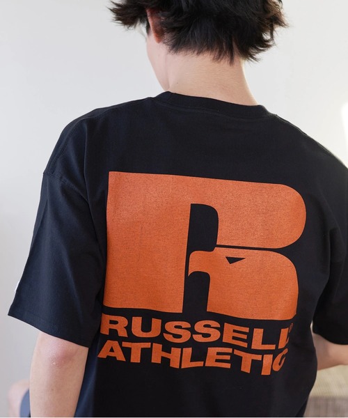 Russell Athletic(ラッセルアスレティック)の「Duckster/ダックスター RIUSSEL ATHLETIC 別注TEE(Rロゴ)(Tシャツ/カットソー・メンズ・ブラック/ライトグレー/ホワイト・LARGE/MEDIUM/X-LARGE)」の7枚目の写真