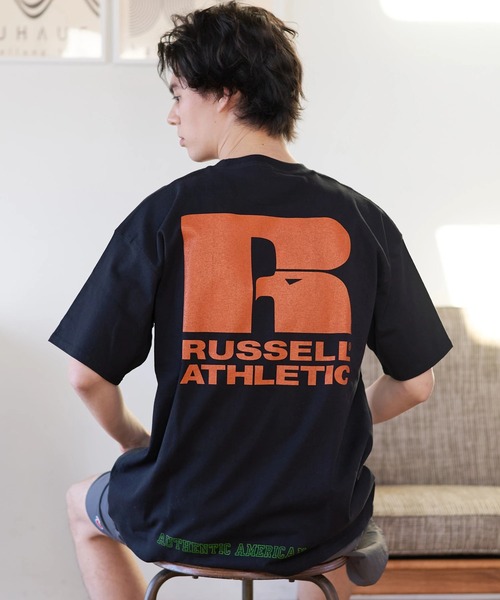 Russell Athletic(ラッセルアスレティック)の「Duckster/ダックスター RIUSSEL ATHLETIC 別注TEE(Rロゴ)(Tシャツ/カットソー・メンズ・ブラック/ライトグレー/ホワイト・LARGE/MEDIUM/X-LARGE)」の9枚目の写真