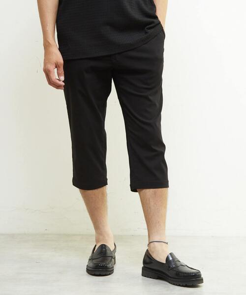 MEN'S MELROSE(メンズメルローズ)の「メランジハイパーストレッチクロップドパンツ(チノパンツ・メンズ・ライトベージュ/ブラック/ネイビー/ライトグレー・4/3/5/2)」の2枚目の写真