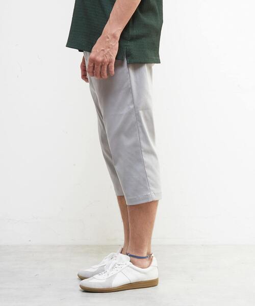 MEN'S MELROSE(メンズメルローズ)の「メランジハイパーストレッチクロップドパンツ(チノパンツ・メンズ・ライトベージュ/ブラック/ネイビー/ライトグレー・4/3/5/2)」の6枚目の写真