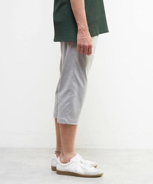 MEN'S MELROSE(メンズメルローズ)の「メランジハイパーストレッチクロップドパンツ(チノパンツ・メンズ・ライトベージュ/ブラック/ネイビー/ライトグレー・4/3/5/2)」の8枚目の写真