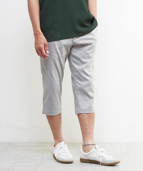 MEN'S MELROSE(メンズメルローズ)の「メランジハイパーストレッチクロップドパンツ(チノパンツ・メンズ・ライトベージュ/ブラック/ネイビー/ライトグレー・4/3/5/2)」の17枚目の写真