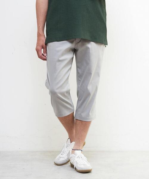 MEN'S MELROSE(メンズメルローズ)の「メランジハイパーストレッチクロップドパンツ(チノパンツ・メンズ・ライトベージュ/ブラック/ネイビー/ライトグレー・4/3/5/2)」の18枚目の写真