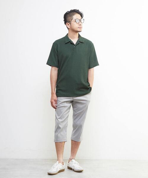 MEN'S MELROSE(メンズメルローズ)の「メランジハイパーストレッチクロップドパンツ(チノパンツ・メンズ・ライトベージュ/ブラック/ネイビー/ライトグレー・4/3/5/2)」の19枚目の写真