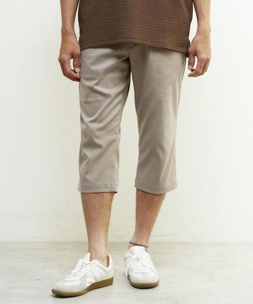 MEN'S MELROSE(メンズメルローズ)の「メランジハイパーストレッチクロップドパンツ(チノパンツ・メンズ・ライトベージュ/ブラック/ネイビー/ライトグレー・4/3/5/2)」の21枚目の写真