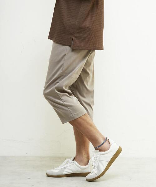 MEN'S MELROSE(メンズメルローズ)の「メランジハイパーストレッチクロップドパンツ(チノパンツ・メンズ・ライトベージュ/ブラック/ネイビー/ライトグレー・4/3/5/2)」の22枚目の写真