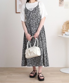 美品✨ヌキテパ COTTON JQD COMBI DRESS 2023SS 美品✨ヌキテパ COTTON JQD COMBI DRESS 2023SS