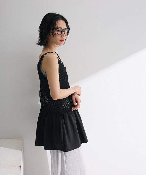 Sugar spoon(シュガースプーン)の「・SUGAR SPOON クロシェキリカエチュニック(チュニック・レディース・ブラック/グレイッシュベージュ/アイボリー/チャコールグレー・FREE)」の17枚目の写真