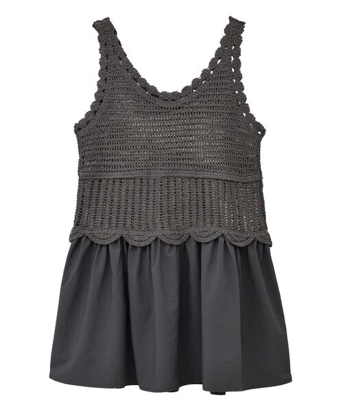 Sugar spoon(シュガースプーン)の「・SUGAR SPOON クロシェキリカエチュニック(チュニック・レディース・ブラック/グレイッシュベージュ/アイボリー/チャコールグレー・FREE)」の11枚目の写真