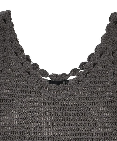 Sugar spoon(シュガースプーン)の「・SUGAR SPOON クロシェキリカエチュニック(チュニック・レディース・ブラック/グレイッシュベージュ/アイボリー/チャコールグレー・FREE)」の12枚目の写真