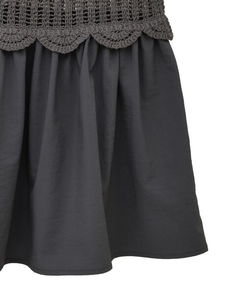 Sugar spoon(シュガースプーン)の「・SUGAR SPOON クロシェキリカエチュニック(チュニック・レディース・ブラック/グレイッシュベージュ/アイボリー/チャコールグレー・FREE)」の14枚目の写真