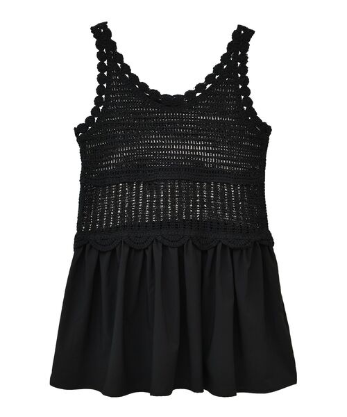 Sugar spoon(シュガースプーン)の「・SUGAR SPOON クロシェキリカエチュニック(チュニック・レディース・ブラック/グレイッシュベージュ/アイボリー/チャコールグレー・FREE)」の8枚目の写真