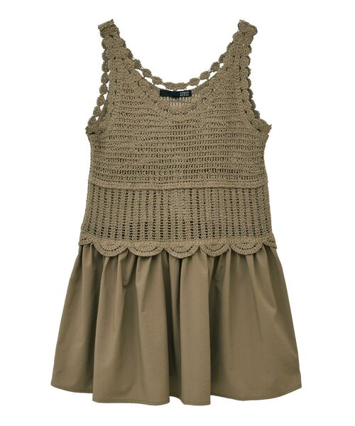 Sugar spoon(シュガースプーン)の「・SUGAR SPOON クロシェキリカエチュニック(チュニック・レディース・ブラック/グレイッシュベージュ/アイボリー/チャコールグレー・FREE)」の9枚目の写真