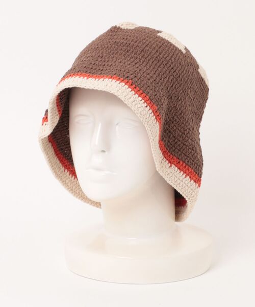 チャイハネ(チャイハネ)の「【チャイハネ】トプロナフラワーハット(ハット・レディース・ブラウン・FREE)」の6枚目の写真