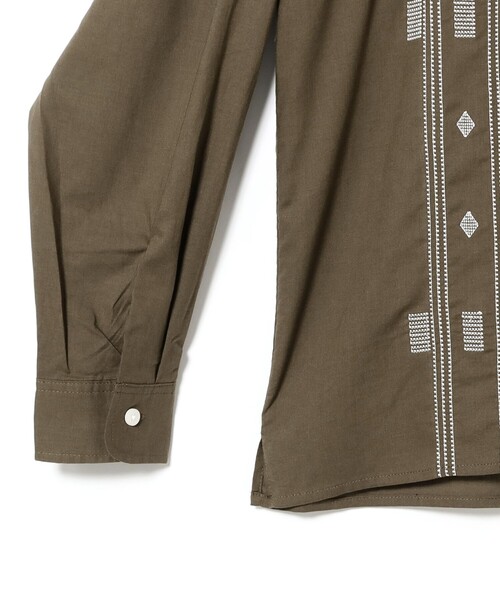 B:MING by BEAMS（ビーミングバイビームス）の「刺繍 オープンカラー シャツ（シャツ/ブラウス・メンズ・ブラック/オリーブ・S/M/L/XL）」の11枚目の写真
