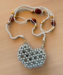 HOOK（フック）の「ハートビーズミニポーチ / ショルダーチェーン付きアクセバッグ（ポーチ）」