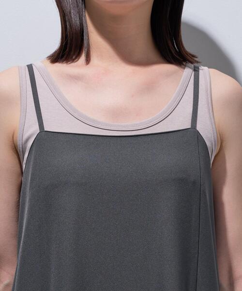 INDIVI（インディヴィ）の「【UVケア】エアリージョーゼット キャミワンピース（ワンピース・レディース・ダークグレー/ブラウン系/ブラック・38/34/15 /13/05）」の20枚目の写真