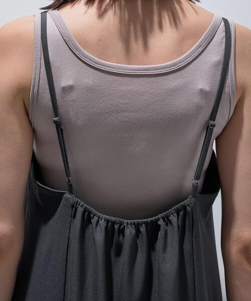 INDIVI（インディヴィ）の「【UVケア】エアリージョーゼット キャミワンピース（ワンピース・レディース・ダークグレー/ブラウン系/ブラック・38/34/15 /13/05）」の21枚目の写真