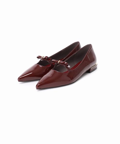 セール】ポインテッドストラップリボンフラット（その他シューズ）｜LE
