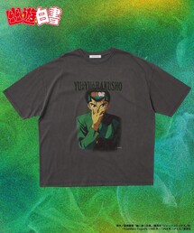 FREAK'S STORE | 限定展開 アニメ『幽☆遊☆白書』 別注 リラックスフィット ピグメント クルーネック プリントTシャツ / 浦飯幽助(Tシャツ/カットソー)