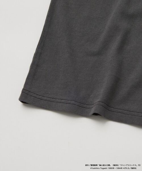 FREAK'S STORE（フリークスストア）の「限定展開 アニメ『幽☆遊☆白書』 別注 リラックスフィット ピグメント クルーネック プリントTシャツ / 浦飯幽助（Tシャツ/カットソー・メンズ・ブラック・SMALL/MEDIUM/LARGE）」の5枚目の写真