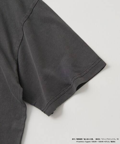 FREAK'S STORE（フリークスストア）の「限定展開 アニメ『幽☆遊☆白書』 別注 リラックスフィット ピグメント クルーネック プリントTシャツ / 浦飯幽助（Tシャツ/カットソー・メンズ・ブラック・SMALL/MEDIUM/LARGE）」の6枚目の写真