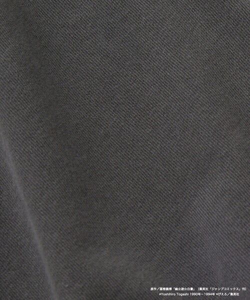 FREAK'S STORE（フリークスストア）の「限定展開 アニメ『幽☆遊☆白書』 別注 リラックスフィット ピグメント クルーネック プリントTシャツ / 浦飯幽助（Tシャツ/カットソー・メンズ・ブラック・SMALL/MEDIUM/LARGE）」の7枚目の写真