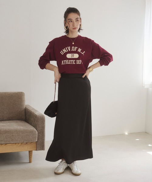 ANGIE(アンジー)の「【セットアップ対応】サテン マーメイド フレアスカート(スカート・レディース・ブラック/ブラウン/ベージュ・MEDIUM/LARGE)」の15枚目の写真