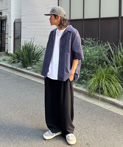 CIAOPANIC(チャオパニック)の「ワイドスラックスパンツ(その他パンツ・メンズ・チャコールグレー/ブラック/ベージュ・LARGE/MEDIUM)」の8枚目の写真