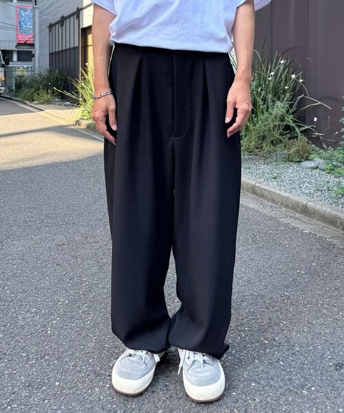 CIAOPANIC(チャオパニック)の「ワイドスラックスパンツ(その他パンツ・メンズ・チャコールグレー/ブラック/ベージュ・LARGE/MEDIUM)」の10枚目の写真