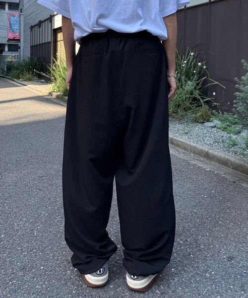 CIAOPANIC(チャオパニック)の「ワイドスラックスパンツ(その他パンツ・メンズ・チャコールグレー/ブラック/ベージュ・LARGE/MEDIUM)」の12枚目の写真