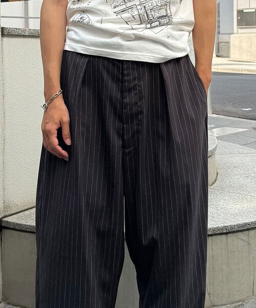 CIAOPANIC(チャオパニック)の「ワイドスラックスパンツ(その他パンツ・メンズ・チャコールグレー/ブラック/ベージュ・LARGE/MEDIUM)」の19枚目の写真