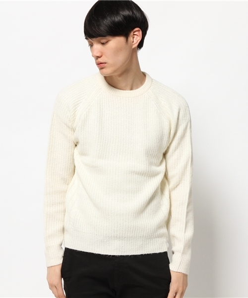 CIAOPANIC TYPY(チャオパニックティピー)の「ダイナホットアゼ編みクルーニット(ニット/セーター・メンズ・ネイビー/グレー/ホワイト・LARGE/MEDIUM/SMALL)」の9枚目の写真