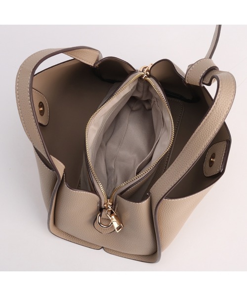 Jewelna Rose(ジュエルナローズ)の「JEWELNA by Jewelna Rose アオリハンドバッグ 16284(トートバッグ・レディース・ブラック/グレイッシュベージュ/ベージュ・FREE)」の15枚目の写真