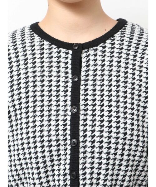 EMODA（エモダ）の「ハウンズトゥースツインニット（ニット/セーター・レディース・グレー/ブラック/ベージュ・FREE）」の15枚目の写真
