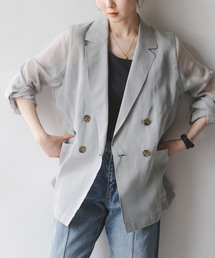Noble - 【美品】NOBLE ソフトタフタサファリブルゾン 羽織