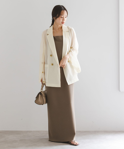 追加》ソフトオーガンジーシアージャケット 3（テーラード