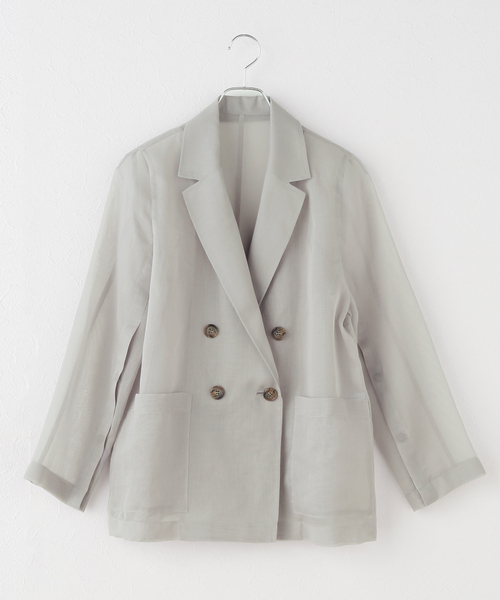 【メル12222】☆NOBLE☆ソフトオーガンジーシアージャケット 追加》ソフトオーガンジーシアージャケット 2 | ノーブル(Noble