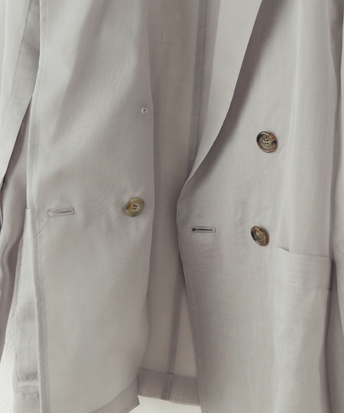 【NOBLE】ソフトオーガンジー シアージャケット 追加》ソフトオーガンジーシアージャケット 3（テーラード