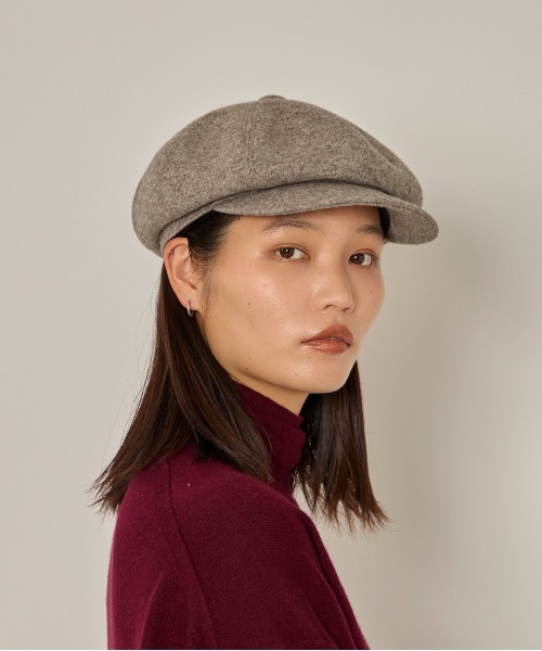 arth（アース）の「arth  Knit Jersey 8P Cas / アース（キャスケット・メンズ・ブラック/ベージュ・60cm/58cm）」の2枚目の写真