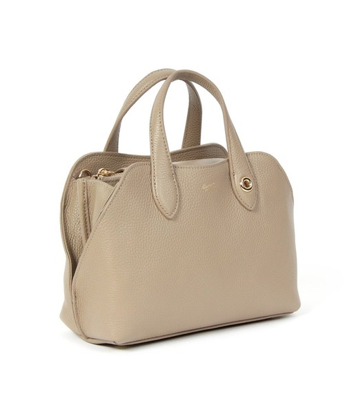 Beau're(ヴュレ)の「【BEAURE】カウレザー ショルダー付 2way ミニボストンバッグ B-25421(ボストンバッグ・レディース・シルバー/ブラック/ベージュ/ブラウン・FREE)」の3枚目の写真