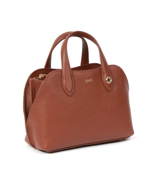 Beau're(ヴュレ)の「【BEAURE】カウレザー ショルダー付 2way ミニボストンバッグ B-25421(ボストンバッグ・レディース・シルバー/ブラック/ベージュ/ブラウン・FREE)」の2枚目の写真