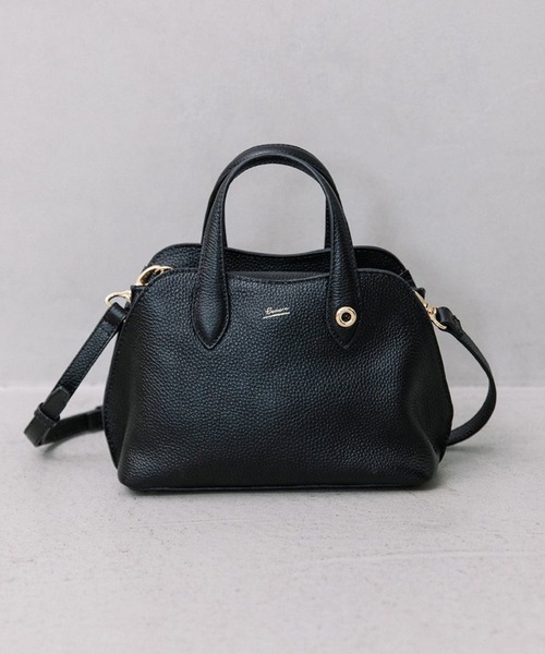 Beau're(ヴュレ)の「【BEAURE】カウレザー ショルダー付 2way ミニボストンバッグ B-25421(ボストンバッグ・レディース・シルバー/ブラック/ベージュ/ブラウン・FREE)」の5枚目の写真