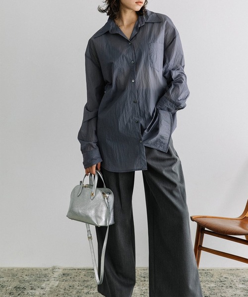 Beau're(ヴュレ)の「【BEAURE】カウレザー ショルダー付 2way ミニボストンバッグ B-25421(ボストンバッグ・レディース・シルバー/ブラック/ベージュ/ブラウン・FREE)」の18枚目の写真