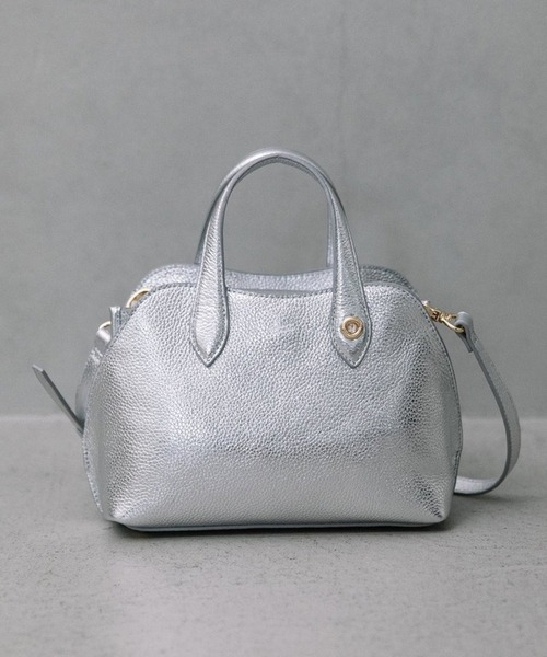 Beau're(ヴュレ)の「【BEAURE】カウレザー ショルダー付 2way ミニボストンバッグ B-25421(ボストンバッグ・レディース・シルバー/ブラック/ベージュ/ブラウン・FREE)」の19枚目の写真