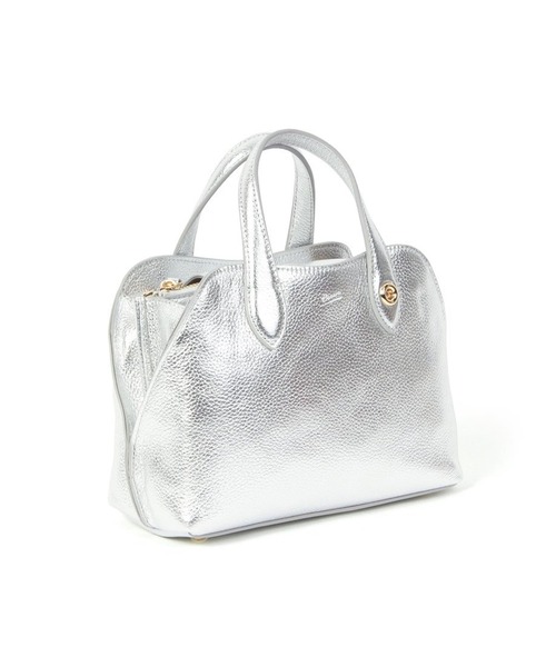 Beau're(ヴュレ)の「【BEAURE】カウレザー ショルダー付 2way ミニボストンバッグ B-25421(ボストンバッグ・レディース・シルバー/ブラック/ベージュ/ブラウン・FREE)」の20枚目の写真