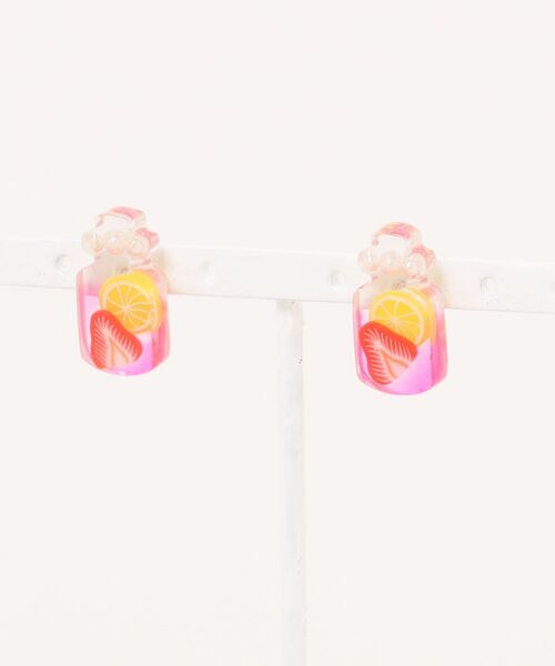tone（トーン）の「wamushroom by wamcom/fruit cocktail bottle ピアス（ピアス（両耳用）・レディース・グリーン/ピンク・FREE）」の2枚目の写真